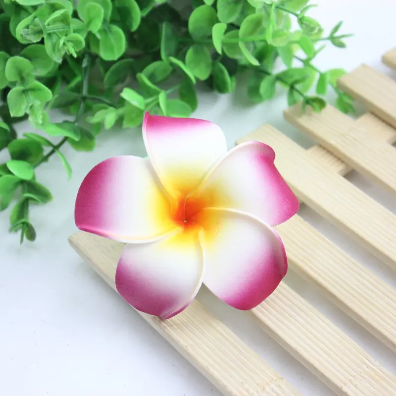 

20Pcs 7cm Plumeria Hawaiian Foam Frangipani Artificial Flower For Wedding Party Decoration