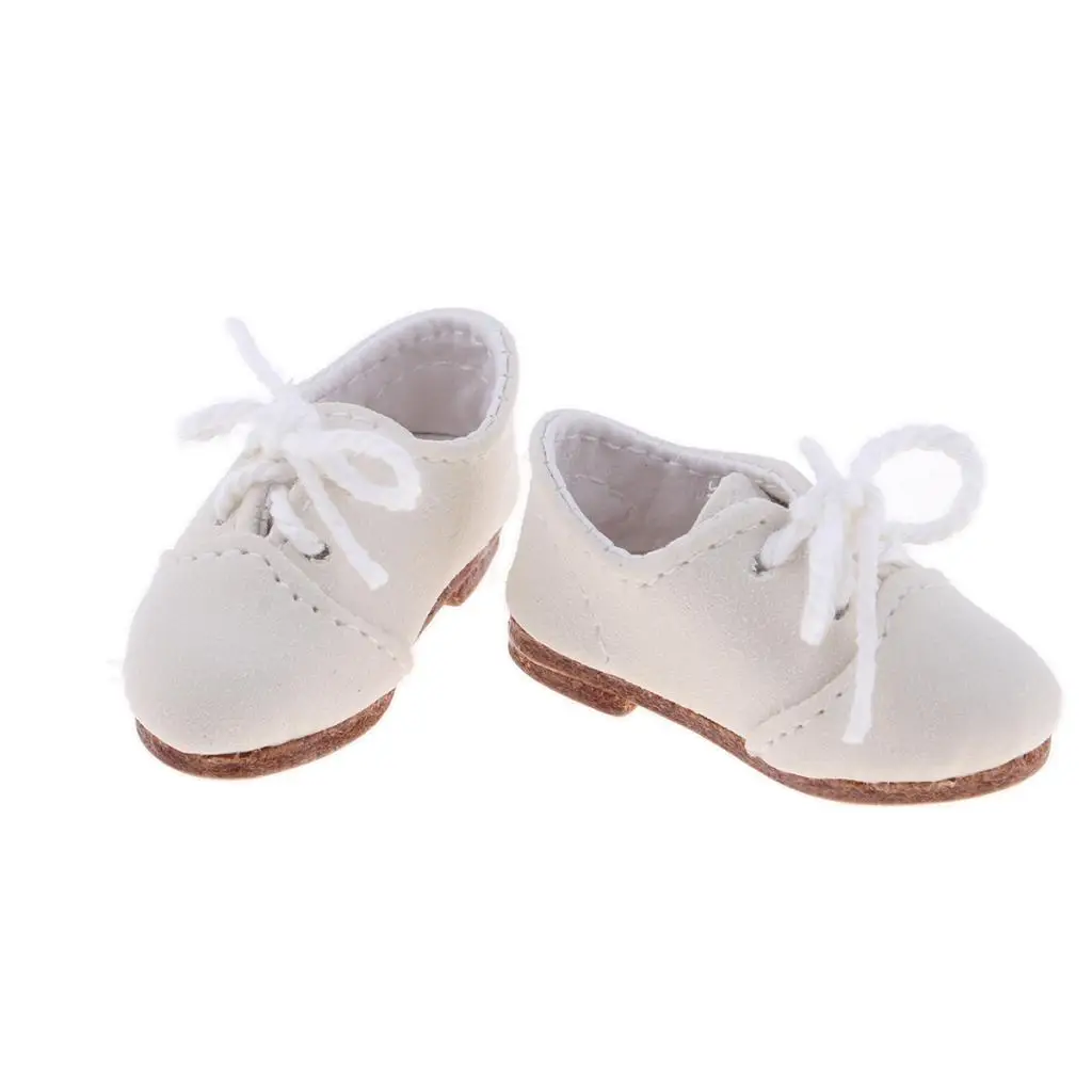

Lovey Doll Lace up Shoes for 1/6 BJD Dolls Casual Wear Accessory White