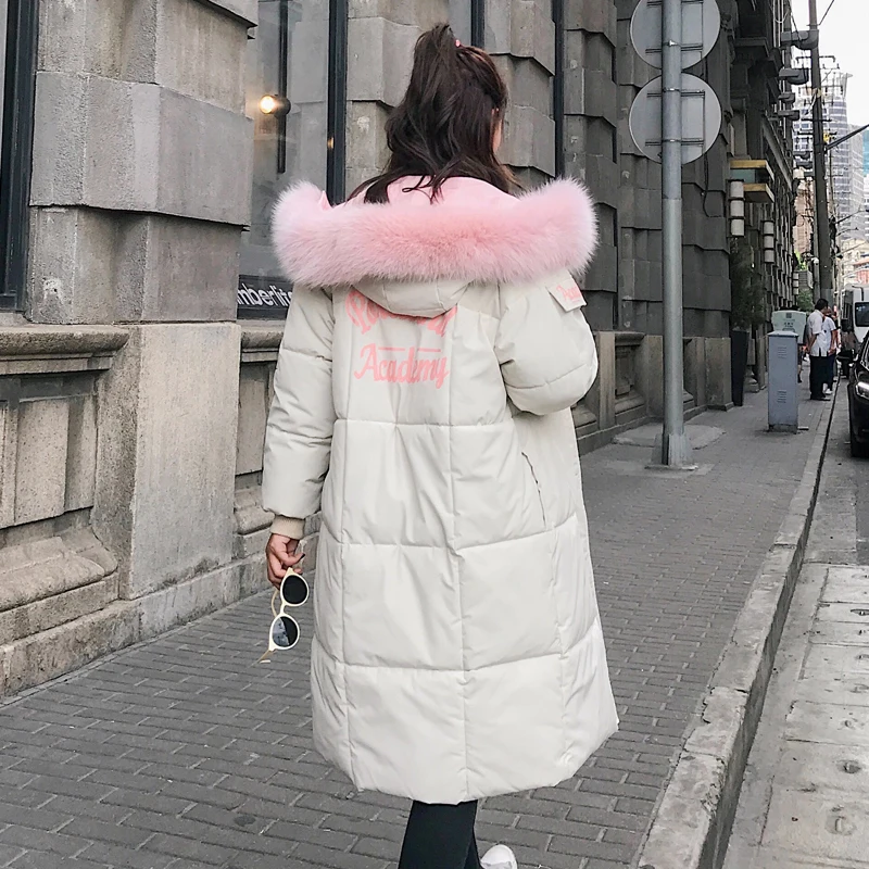 New Design Women Winter Jacket Cotton Padded Long Warm Thicken Female Parka Coat Outwear