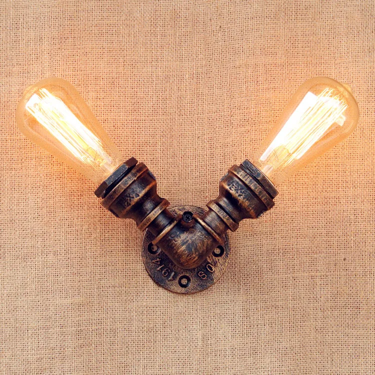 Настенный светильник светодиодный в ретро стиле 2 головки|led wall light|wall lights for homewall