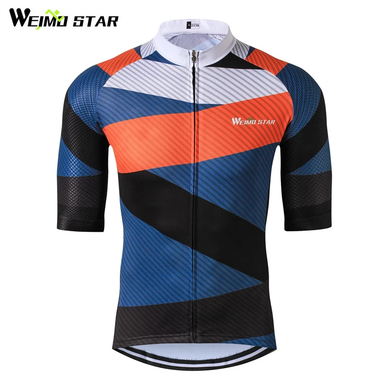 

Weimostar Cycling Clothing Team Racing Sport Cycling Jersey Top Men Short Breathable mtb Bike Jersey Shirt Maillot Ropa Ciclismo