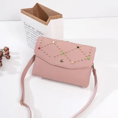 pink Известный бренд роскошная сумка на плечо Женская двойная сумка на молнии женская маленькая сумка мини кошелек для девушек - Цвет: pink