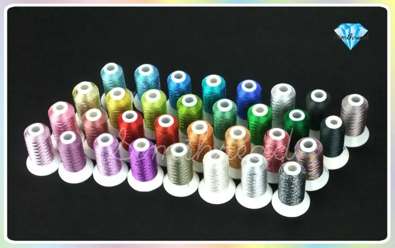 10 наборов 32 цвета Simthread металлические нитки для вышивки|embroidery scarf|thread clothembroidery thread