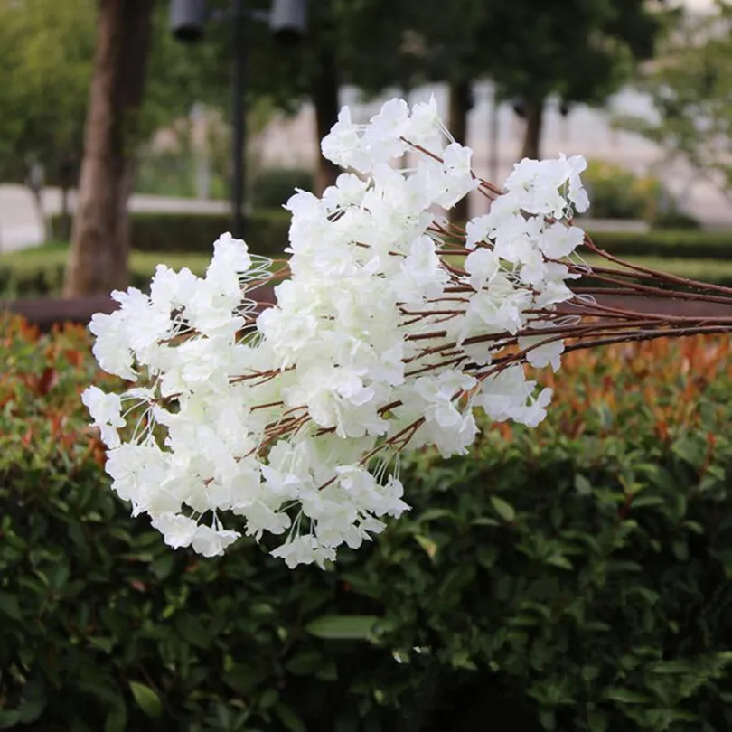 5 шт. искусственные жемчужные цветы 95 см|decorative flowers|cherry blossomflower flower |