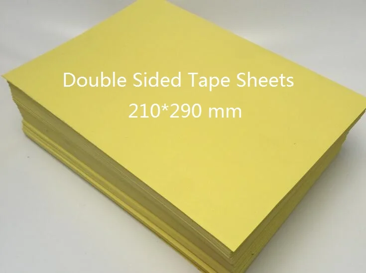 Größe 210*290mm Doppelseitige Klebeband Blatt Transparent Klebrigen Film DIY Handwerk 10/20/30/50/100-Sie Wählen Menge