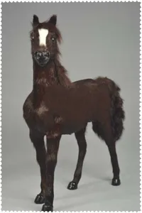 Новая имитация кофе в масштабе 1:6, игрушечная лошадь, реалистичная модель крови, подарок около 36x34 см