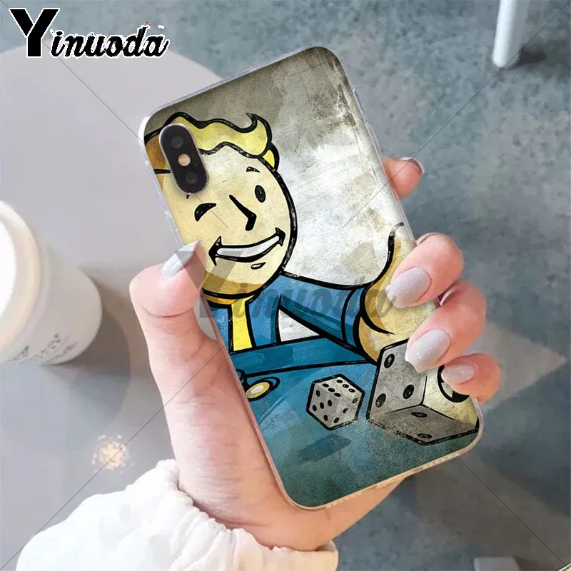 11pro MAX Black Isle Studio game fallout new vegas boy мягкий чехол из ТПУ для Apple iPhone 8 7 6 6S Plus X XS 5 5S SE