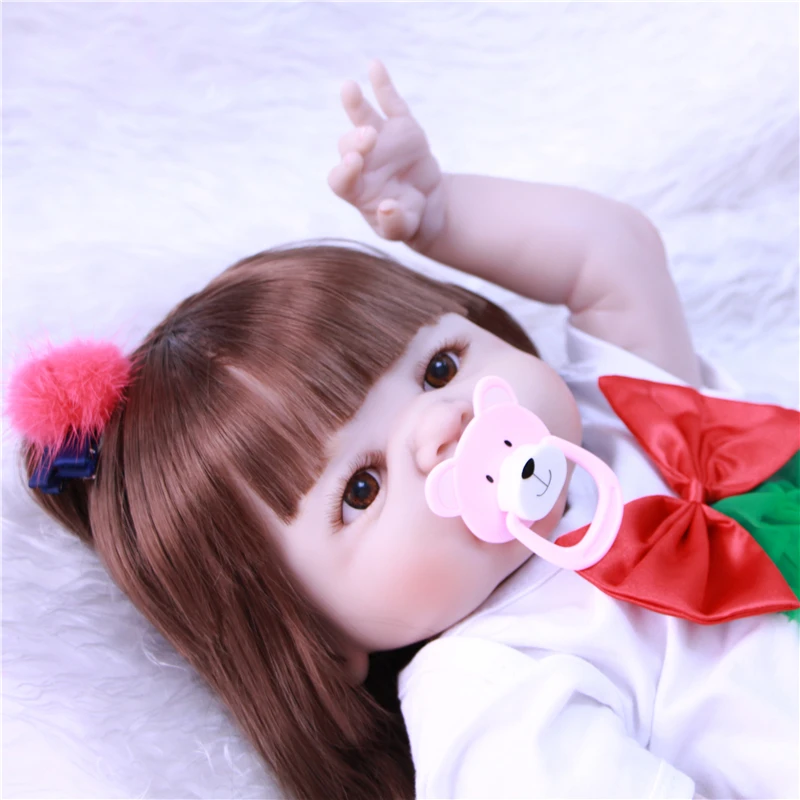 Рождественские куклы для девочек Новорожденные младенцы малыши силиконовые