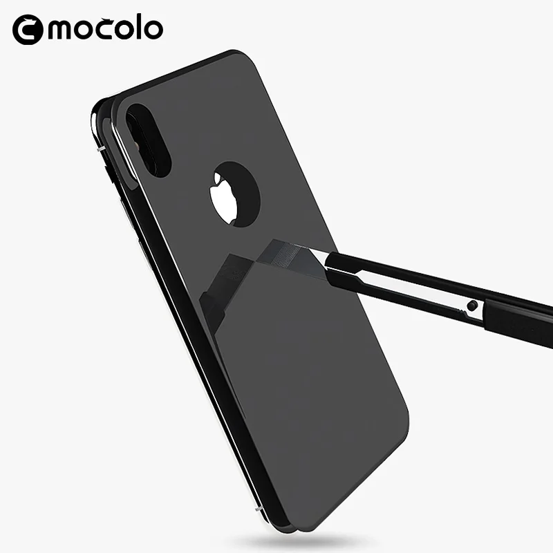 Mocolo 0.3 мм 3D шелковая печать закаленное Стекло Вернуться протектор для iPhone X |