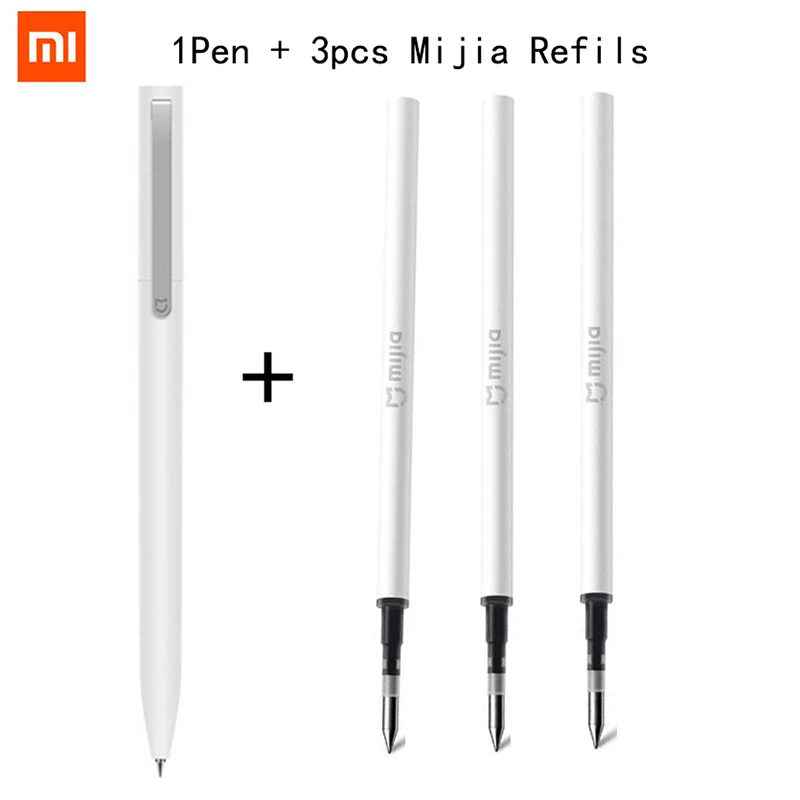 Оригинальная ручка Xiaomi Mijia с дополнительным японским стержнем прочная 9 5 мм для