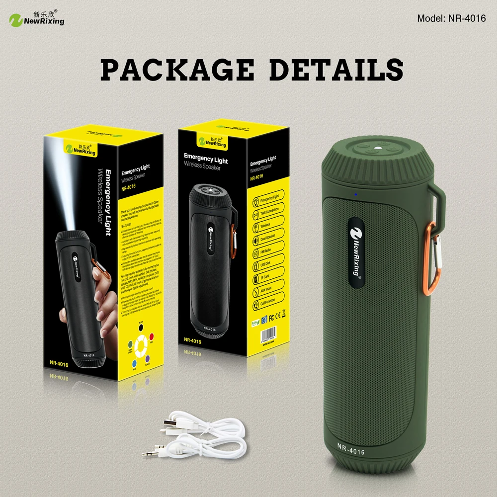 Водонепроницаемая портативная беспроводная Bluetooth колонка с FM радио улучшенными