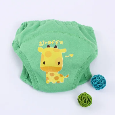 giraffe Цельнокроеное платье моды, чтобы предотвратить утечку стороны подгузники шорты Детские приучение к горшку брюки Обучающие Детские Нижнее бельё SY011 - Цвет: giraffe