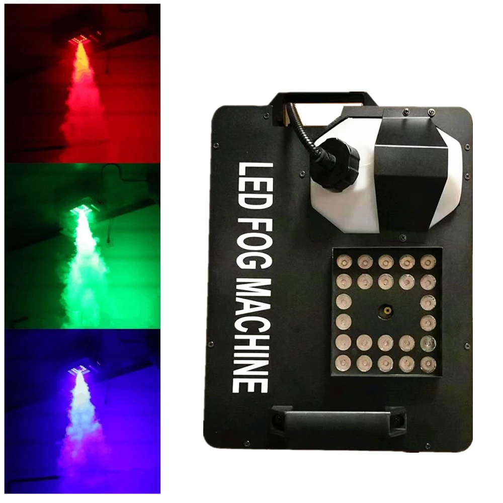 

1500W Fog Machine/DMX512 Pyro Vertical Smoke Machine With 24X9W RGB 3IN1 LED Lights/Wireless Remote Control LED Stage Fogger