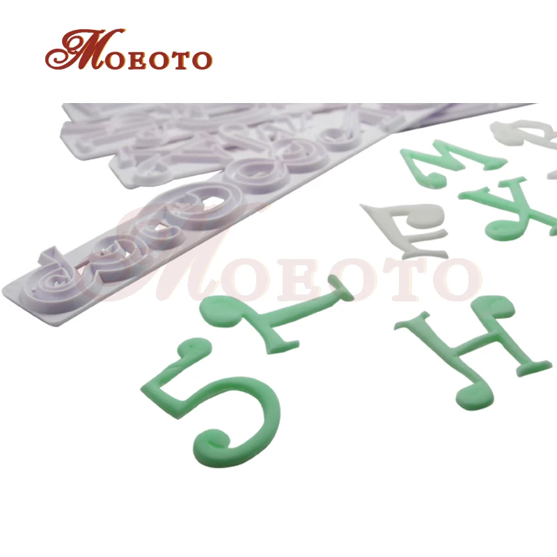 Алфавит Пластик резак набор из 6 шт. торт трафарет номер фрезы помадка кружева