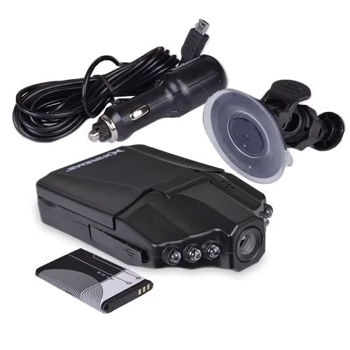 2 4 дюймов Автомобильная камера DVR 270 градусов Whirl Dash Cam светодиодный ИК светильник