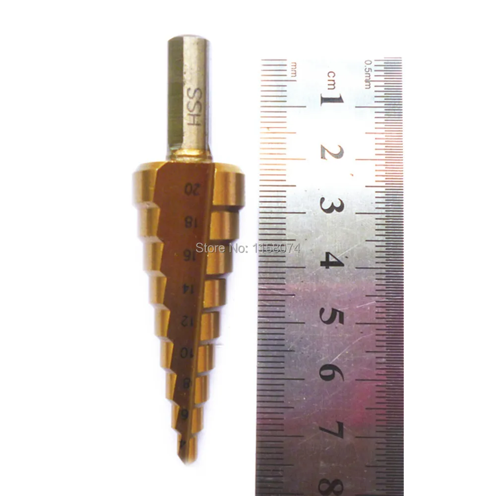 3pc Step Drill Bit Set Titanium Hss Industrial Reamer Metric 4-12mm 4-20mm 4-32mm Core Multiple Hole Cutter | Инструменты