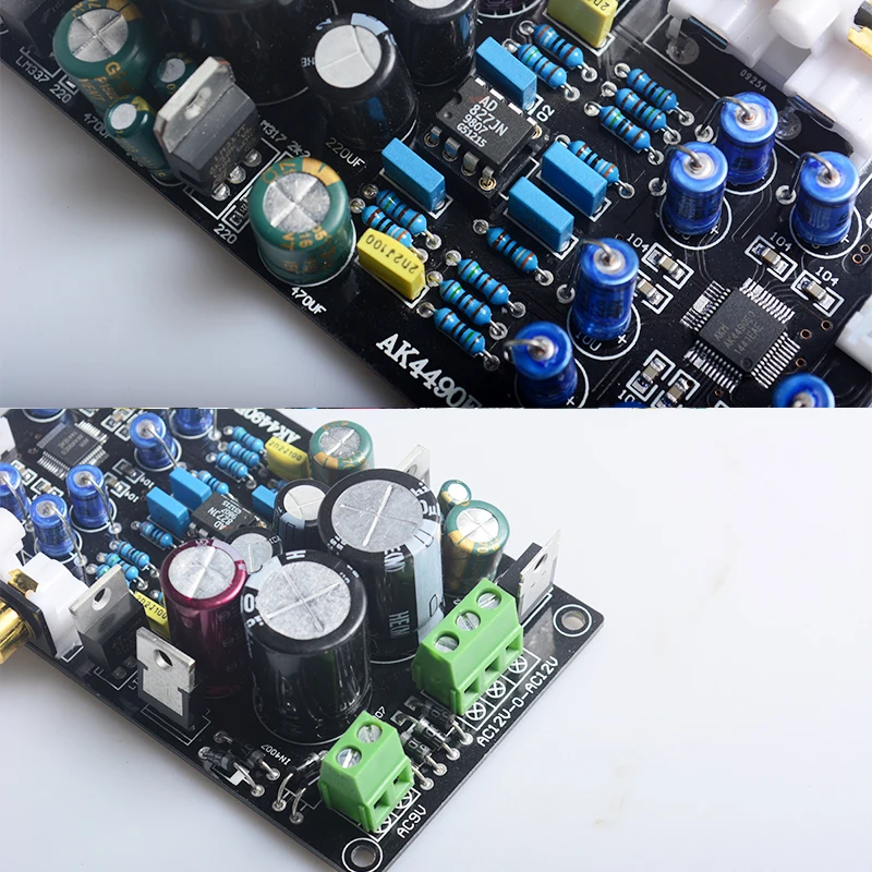 YJHiFi AK4490EQ AD827 DAC декодер плата/AC15V-0-AC15V (15 Вт) AC9V 10 Вт поддерживает 32 бит 768K Frss