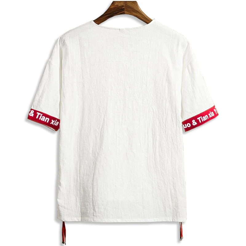 Новая мужская льняная футболка размера плюс 5XL 6XL 7XL 8XL 9XL 10XL Мужская рубашка с коротким рукавом рубашки в стиле хип-хоп винтажные Летние удобные