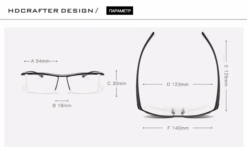 HDCRAFTER titanium eyewear tr90 близорукость очки кадр мужчины очки для чтения комфортное препятствующую скольжению очки кадр для мужчин