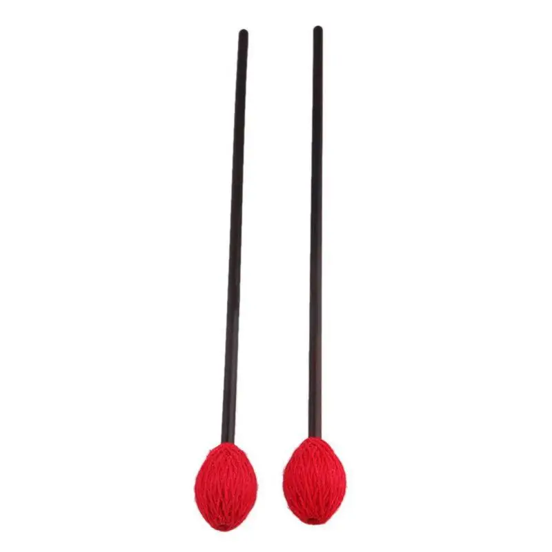 16 7 Дюймов клавиатура Marimba Mallets с кленовой ручкой красный средней жесткости пряжа