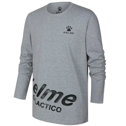 KELME/дизайнерский Детский свитер; хлопковая Футболка для мальчиков; детская одежда с длинными рукавами; 3973009 - Цвет: Grey