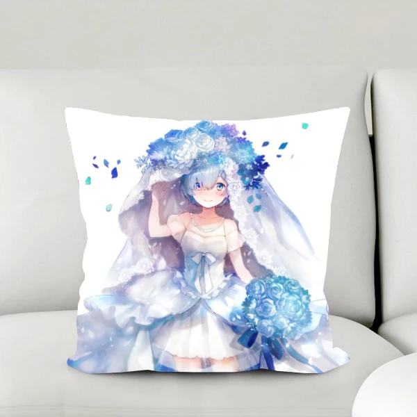 Окт. Домашний текстиль Re:ZERO Аниме Rem свадебное платье односторонняя Двусторонняя