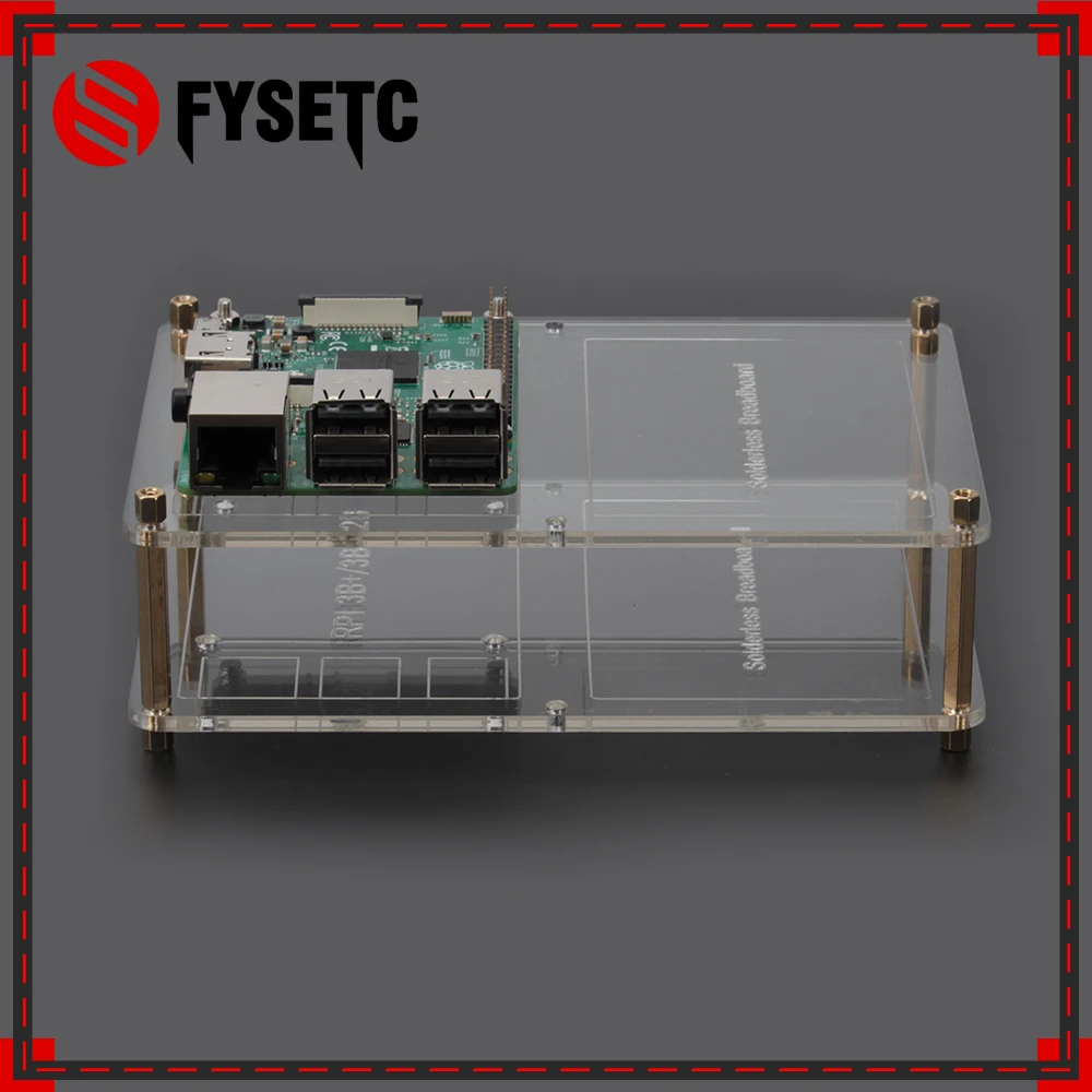 Двухслойная акриловая Монтажная пластина для Raspberry Pi чехол сделай сам прототип