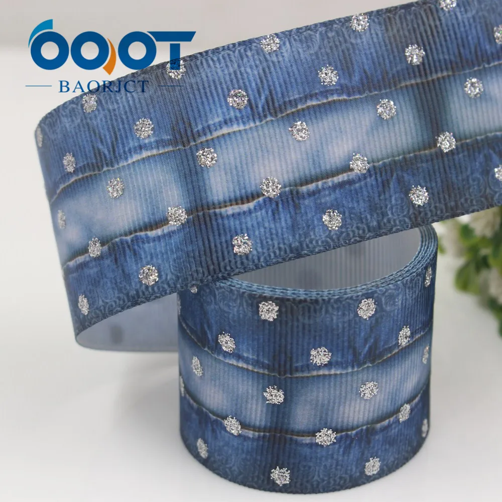 1 1/2 'ར мм Серебряный Маленький ковбой печати полушерстяной лентой 10yrds Сделай