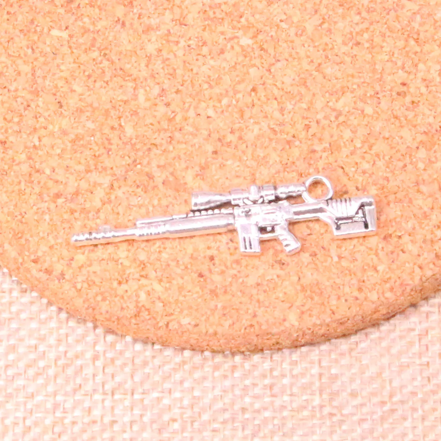 10 шт. амулеты снайперская винтовка пистолет античные посеребренные Подвески