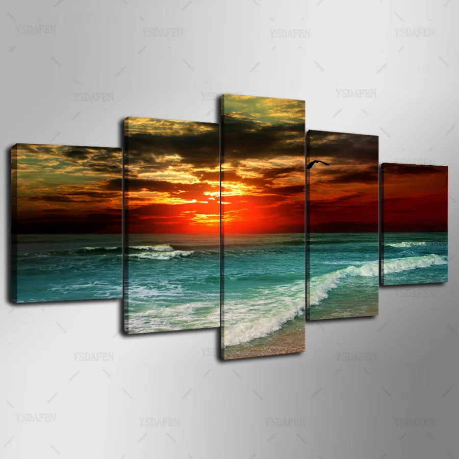 

HD Printed Painting Canvas Printing Seascape painting Room decor print poster picture canvas Framed Art HG-059