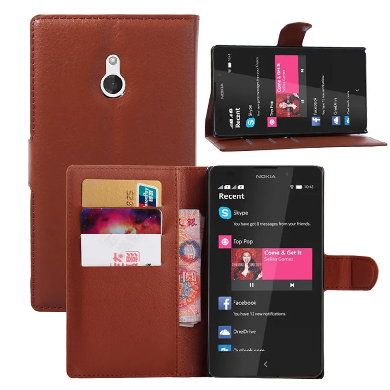 Роскошный кошелек чехол для Nokia X кожа флип Dual SIM RM 980 A110 ТПУ Магнитная телефона