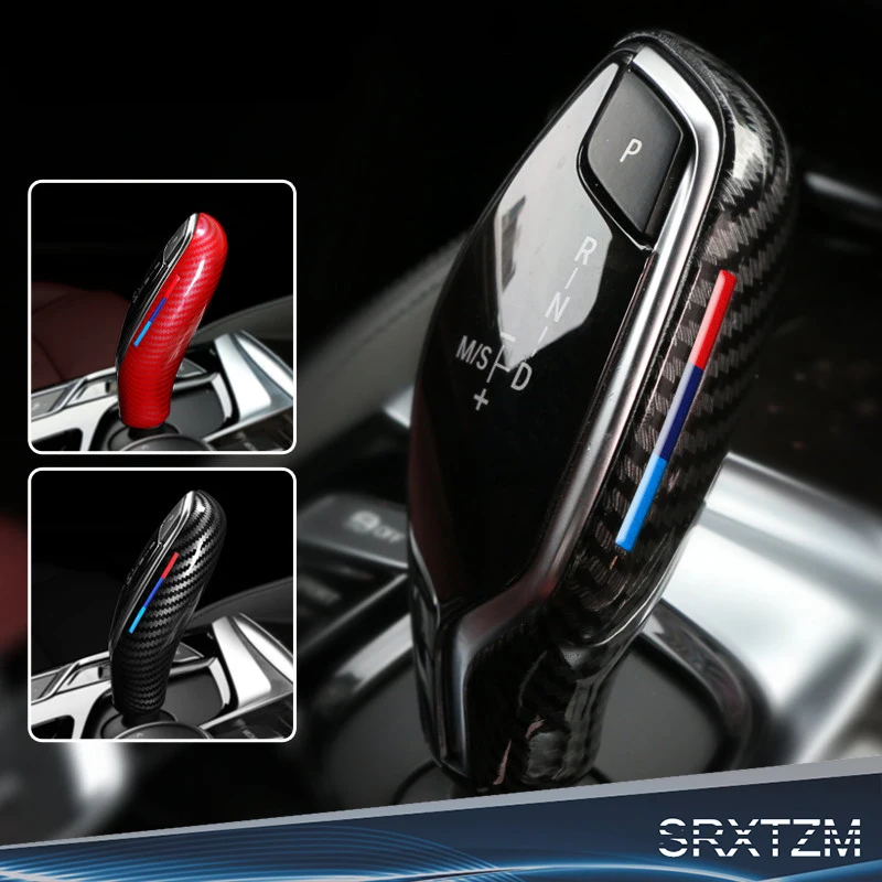 

Car Gear Head Shift Knob Cover ABS Gear Shift Handbrake Grip Case Decor For BMW G30 G31 G01 G02 G32 Series X3 1pcs Newest