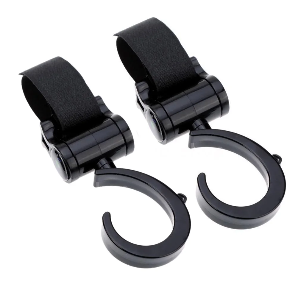

2pcs Baby Stroller Hook Bag Handle Grab Hook Holder Hanger Hooks Stroller Accessories Prams Hook For Baby Strollers
