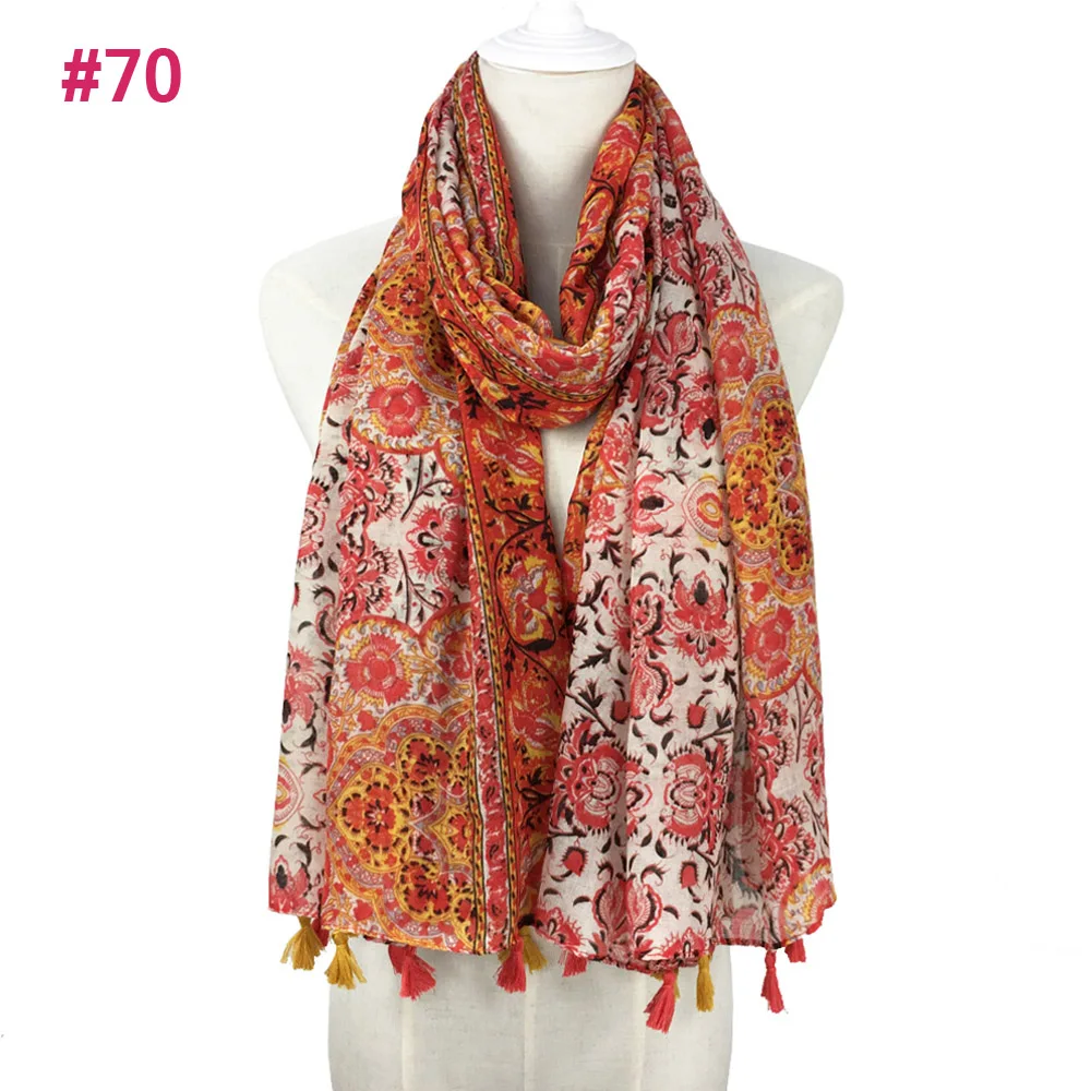Длинный хлопковый шарф с кисточками 165 цветов|printed scarf|hijab scarfscarf long |