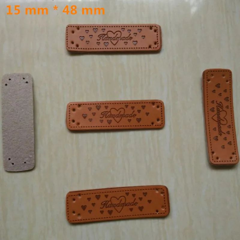 20 шт модные английские этикетки ручной работы из искусственной кожи для домашних