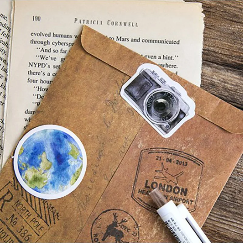 45 штук упак. Декоративные наклейки для багажа скейтборда ноутбука на холодильник