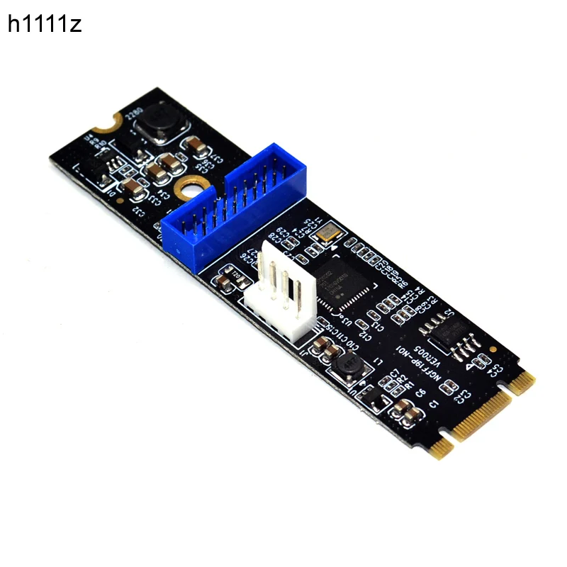 Плата переходник M.2 NGFF NVME на USB 3 0 19pin плата 2 порта USB3.0 адаптер для передачи данных