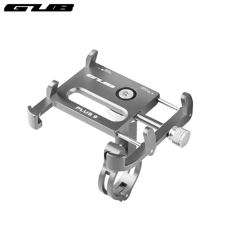 Titanium Color GUB Plus 9 крепление для телефона на руль велосипеда установка 55-100 Регулировка ширины вращение на 360 градусов держатель из сплава с ЧПУ анодированная стойка - Цвет: Titanium Color