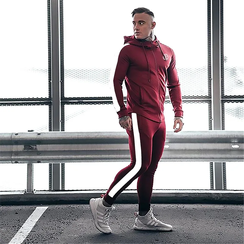 Спортивные костюмы для мужчин s модный спортивный костюм для мужчин тренировочный spak survete для мужчин t Мужская спортивная одежда костюм с капюшоном спортивный костюм набор для мужчин
