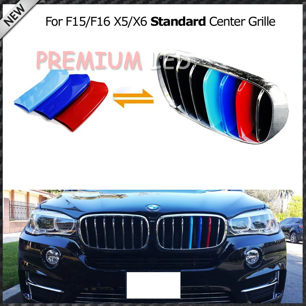 3 шт. Точная посадка/М цветная решетка вставки планки для BMW F15 X5 F16 X6 центр почек