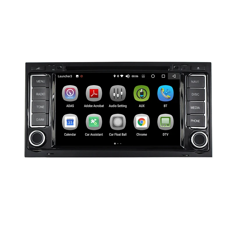 Автомобильный DVD плеер стерео радио Android 8 0 Bluetooth 7 дюймов сенсорный экран 4 Гб/32 ГБ