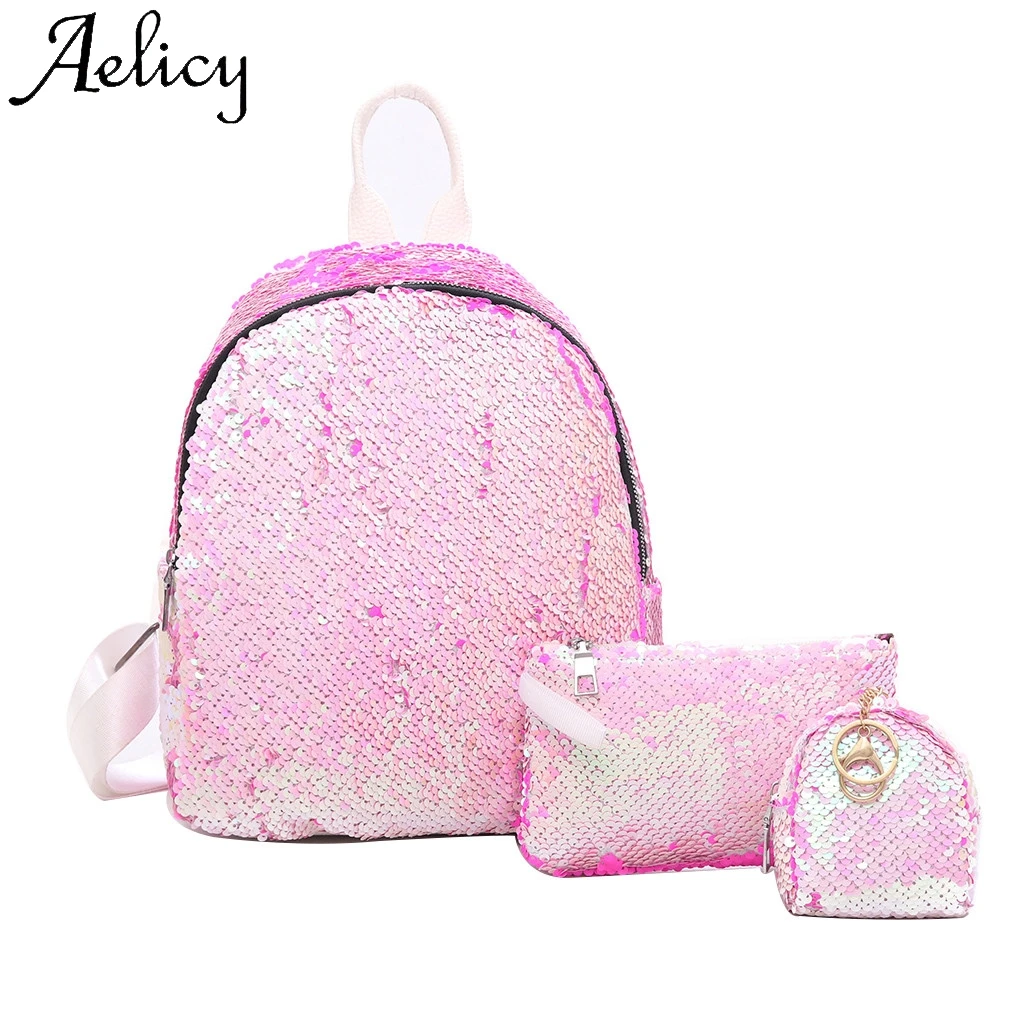 Aelicy Женская разноцветная сумка с блестками Универсальная Портативная