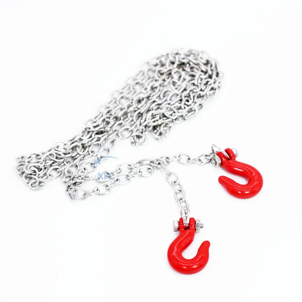 Металлический длинный цепной крюк прицеп для 1/10 RC Гусеничный автомобиль