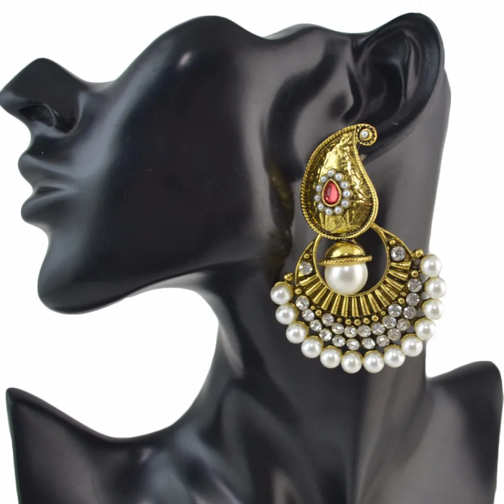 Египетские индийские серьги Jhumka турецкие Женские винтажные подвески с золотым