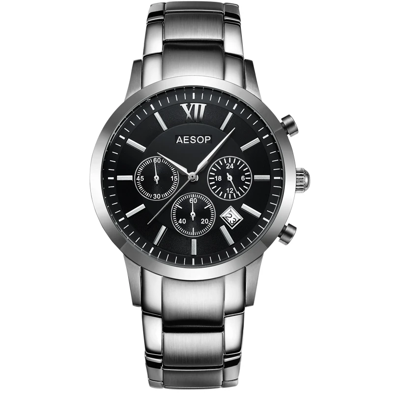 

AESOP Топ дизайнеры бренды часы мужские спортивные кварцевый секундомер наручные часы Мужские Авто Дата мужские часы дизайн часы Relogio Masculino