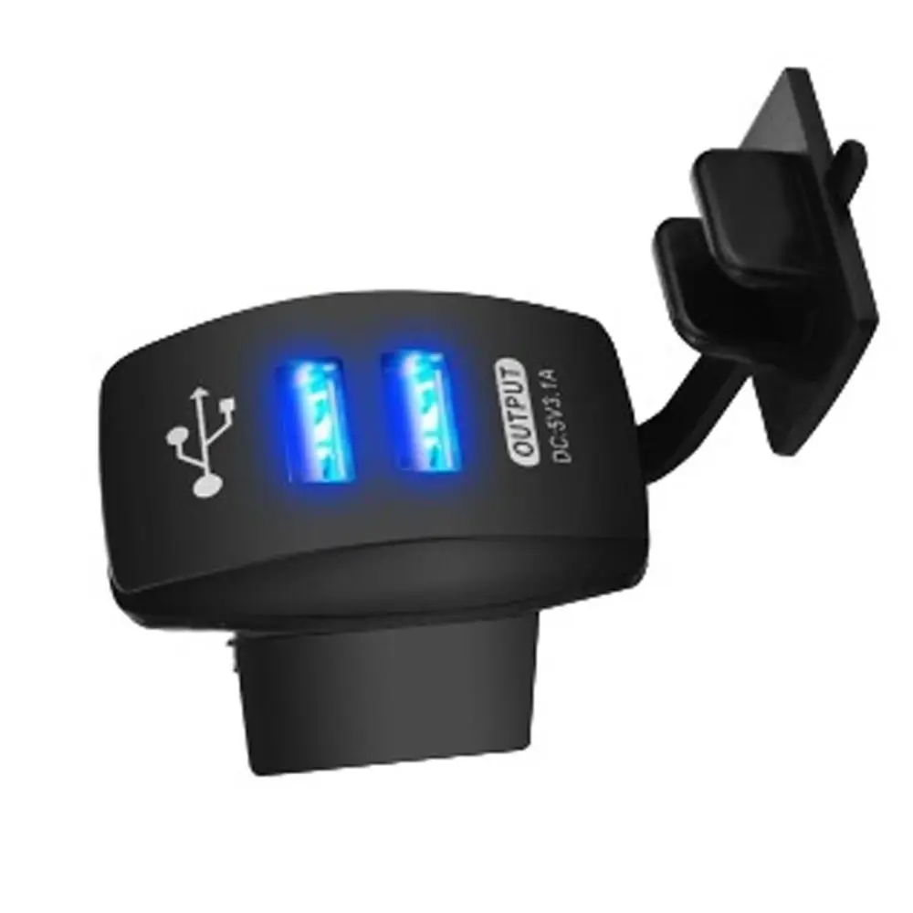 Автомобильное зарядное устройство EE с двумя usb разъемами адаптер питания для