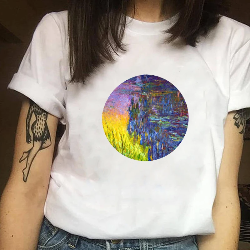 Женская одежда с принтом картина страшная милая Художественная эстетическая