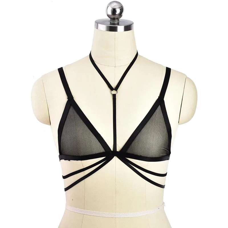 Черные Кружевные Прозрачные бюстгальтеры в клетку кружевные трусики нижнее