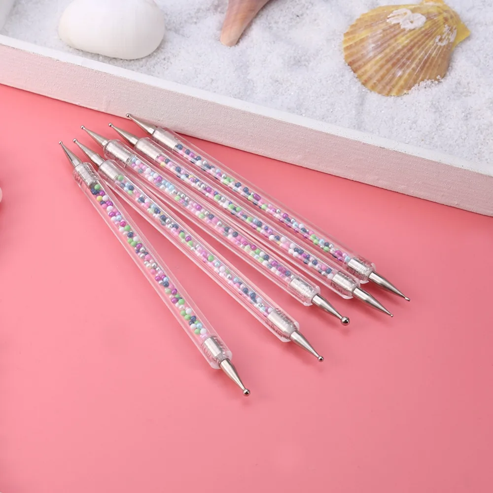 2019 5 шт./компл. двухсторонняя ручка для маникюра УФ гель рисования прочный