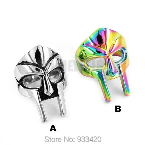 Оптовая продажа! Кольцо в виде маски спартанца из нержавеющей стали|biker ring|mask ringring